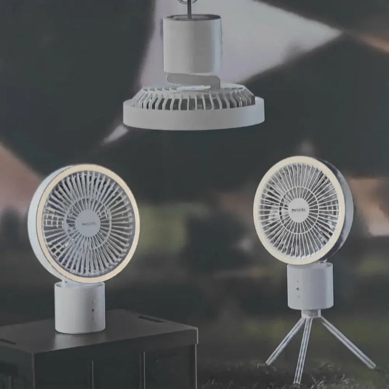 Yesido YF13 3 in 1 Portable Camping Fan with 8000 mAh Battery Type-C Rechargeable