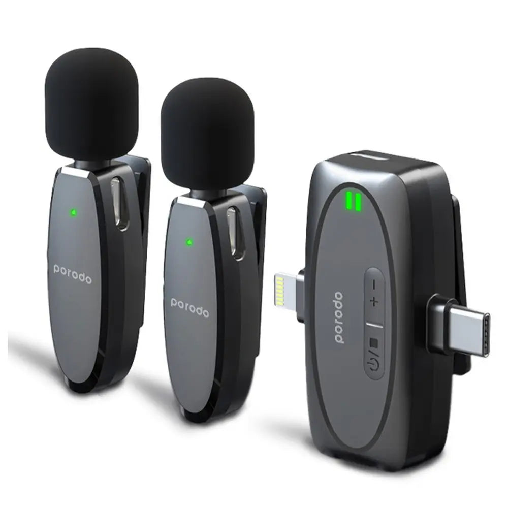 V6 Dual Mic Lavalier Microphone