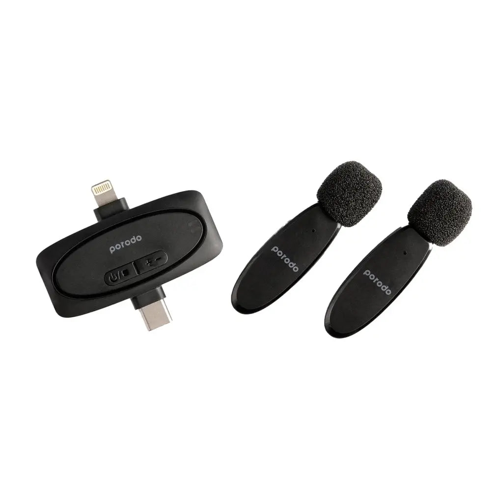 V6 Dual Mic Lavalier Microphone