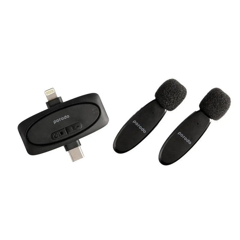 V6 Dual Mic Lavalier Microphone