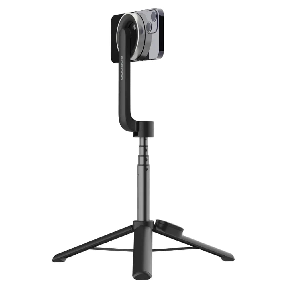 Porodo Magnetic Magsafe Selfie Stick 64.5cm Adjustable Tripod 125mAh Battery