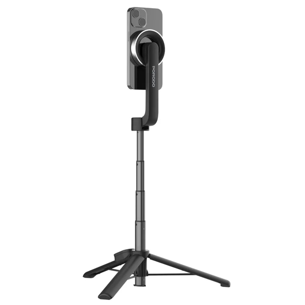 Porodo Magnetic Magsafe Selfie Stick 64.5cm Adjustable Tripod 125mAh Battery