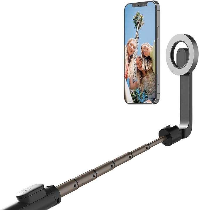 Porodo Magnetic Magsafe Selfie Stick 64.5cm Adjustable Tripod 125mAh Battery