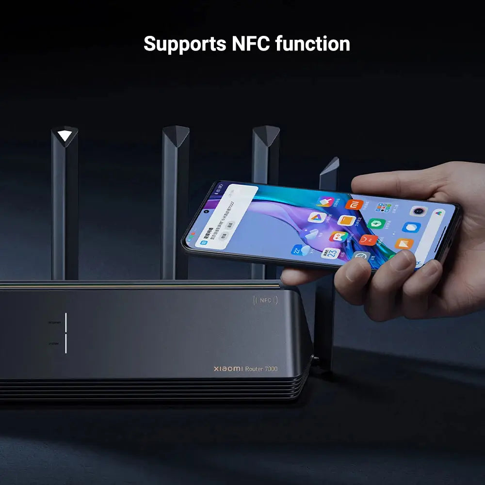 Xiaomi BE7000Mi Router WiFi 7 2.4GHz and 5GHz Dual-Band 7000Mbps Speed