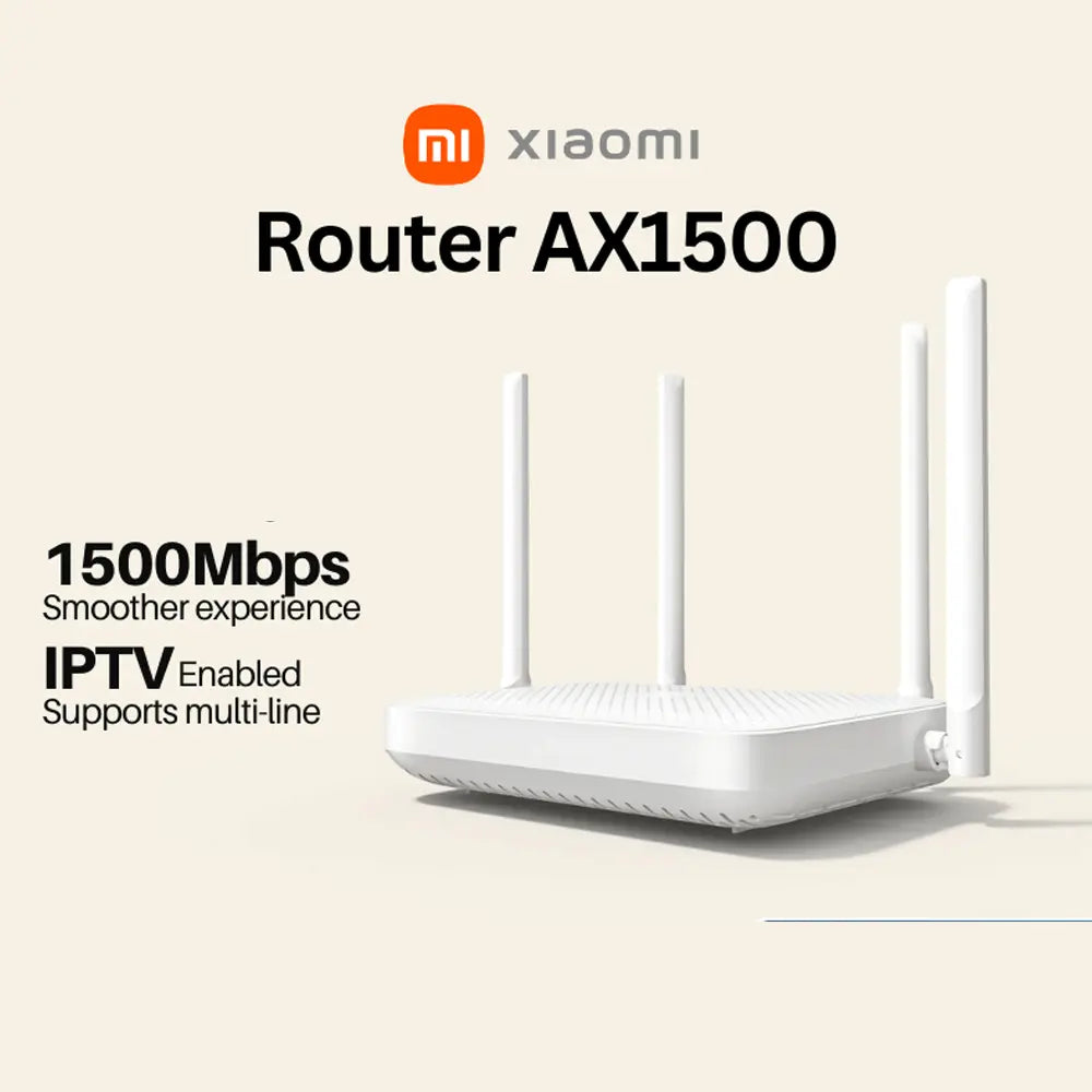 Xiaomi Router AX1500 WiFi 6 Ultra-Fast Network 1500Mbps Speed