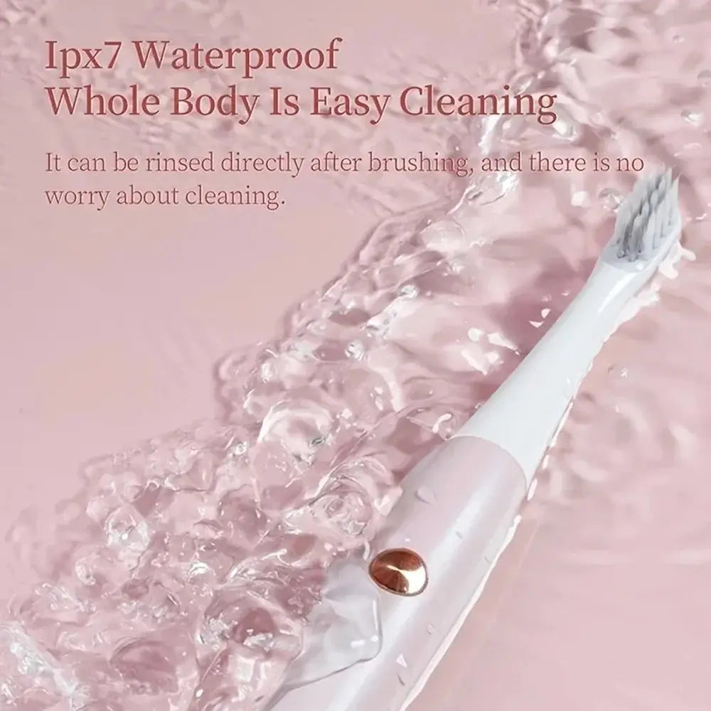 Enchen T501 Sonic Electric Toothbrush Fully Automatic With 3 Cleaning Modes USB Rechargeable - Pink