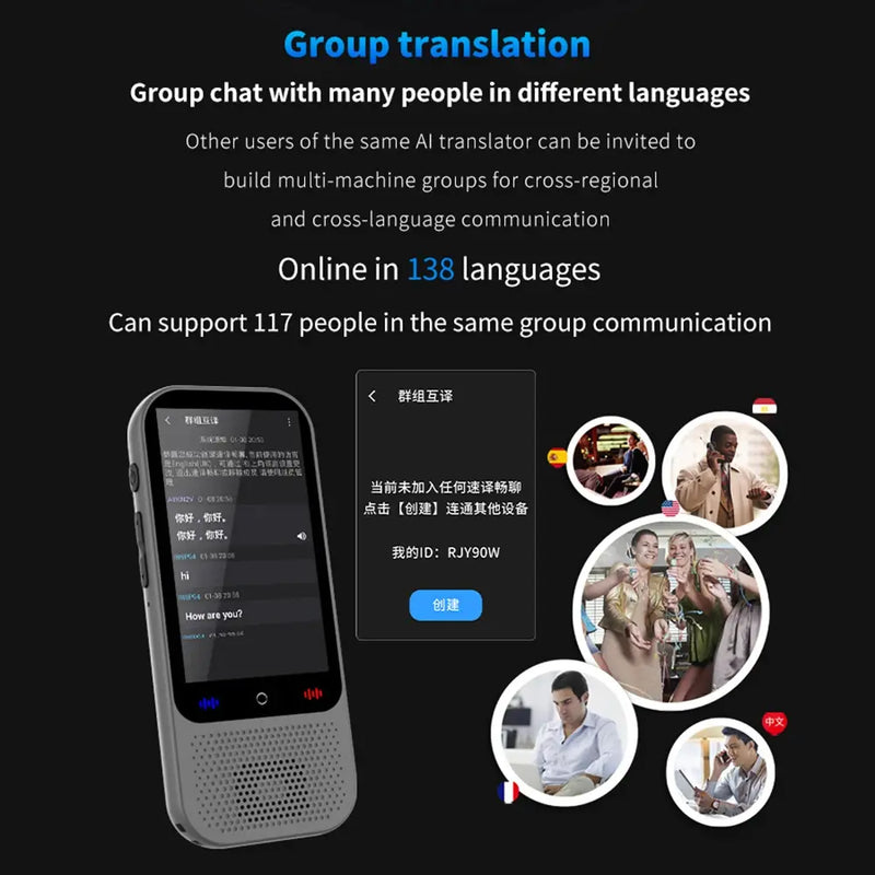 S80 Portable Language AI Translator
