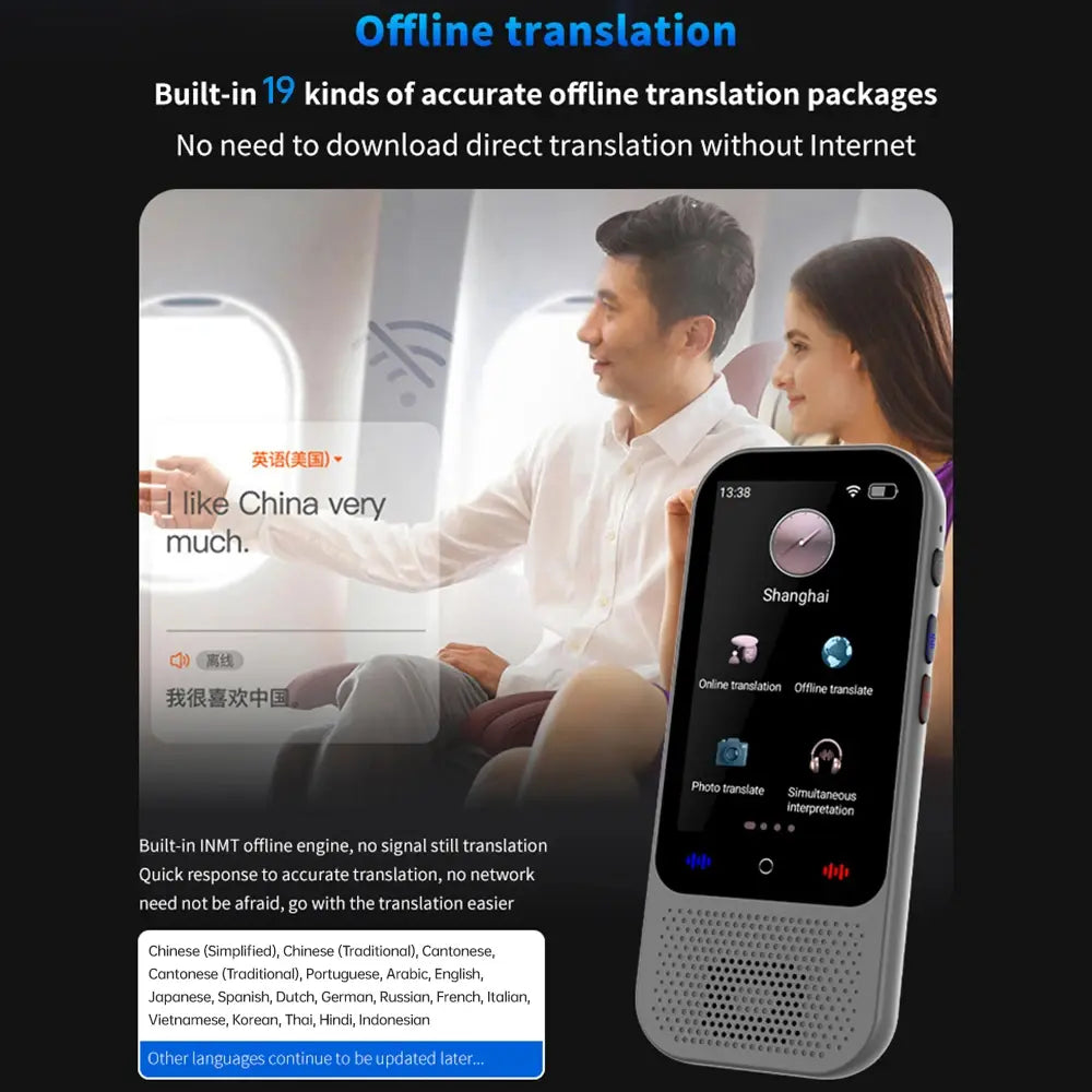 S80 Portable Language AI Translator