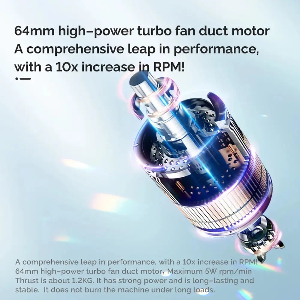 Booster Violent Turbofan Jet With LED Light with 4000mAh Rechargeable Battery