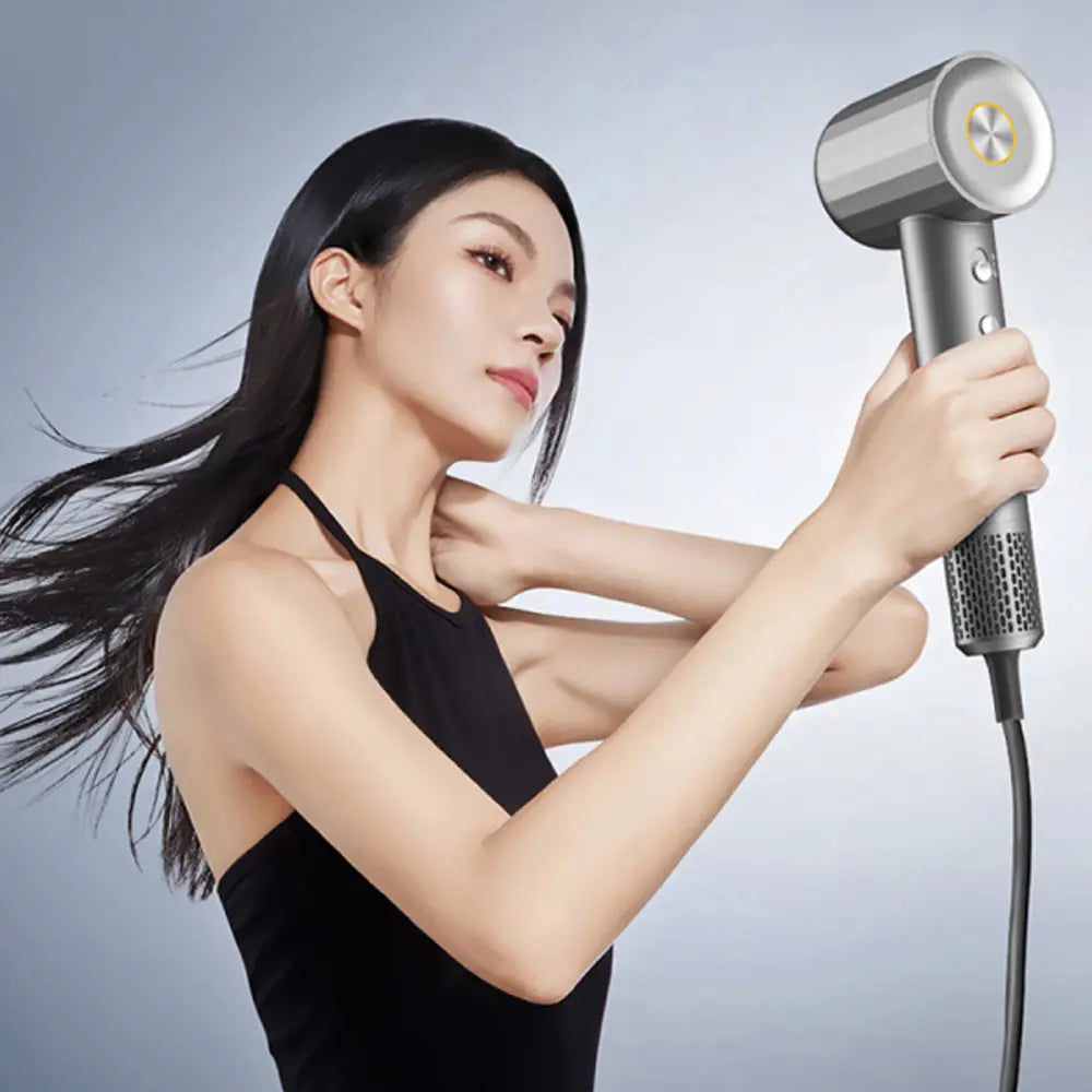 Wiwu Hypersonic Hair Dryer with Magnetic Air Nozzle Ionic Technology 1600W - Grey