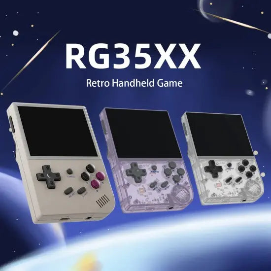 RG35XX 64GB 3.5 Screen Portable Consoles - Transparent Purple