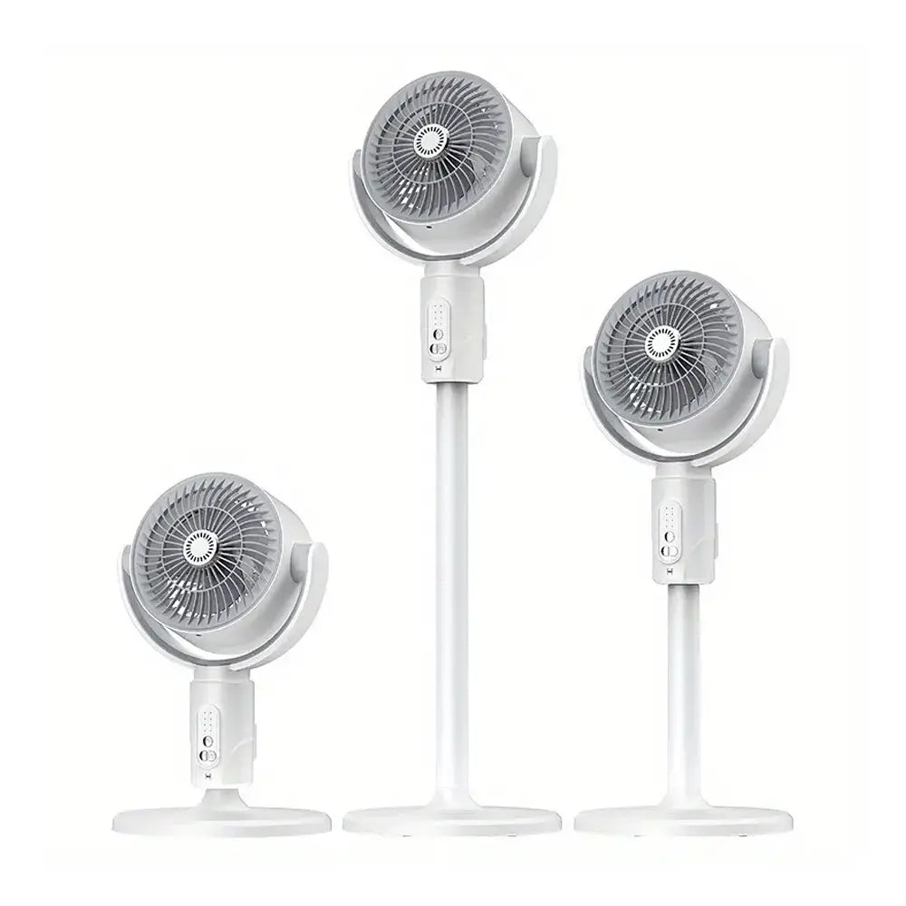 F1 Remote Control Operated Air Circulation Fan 10W Adjustable Height Type-C Rechargeable