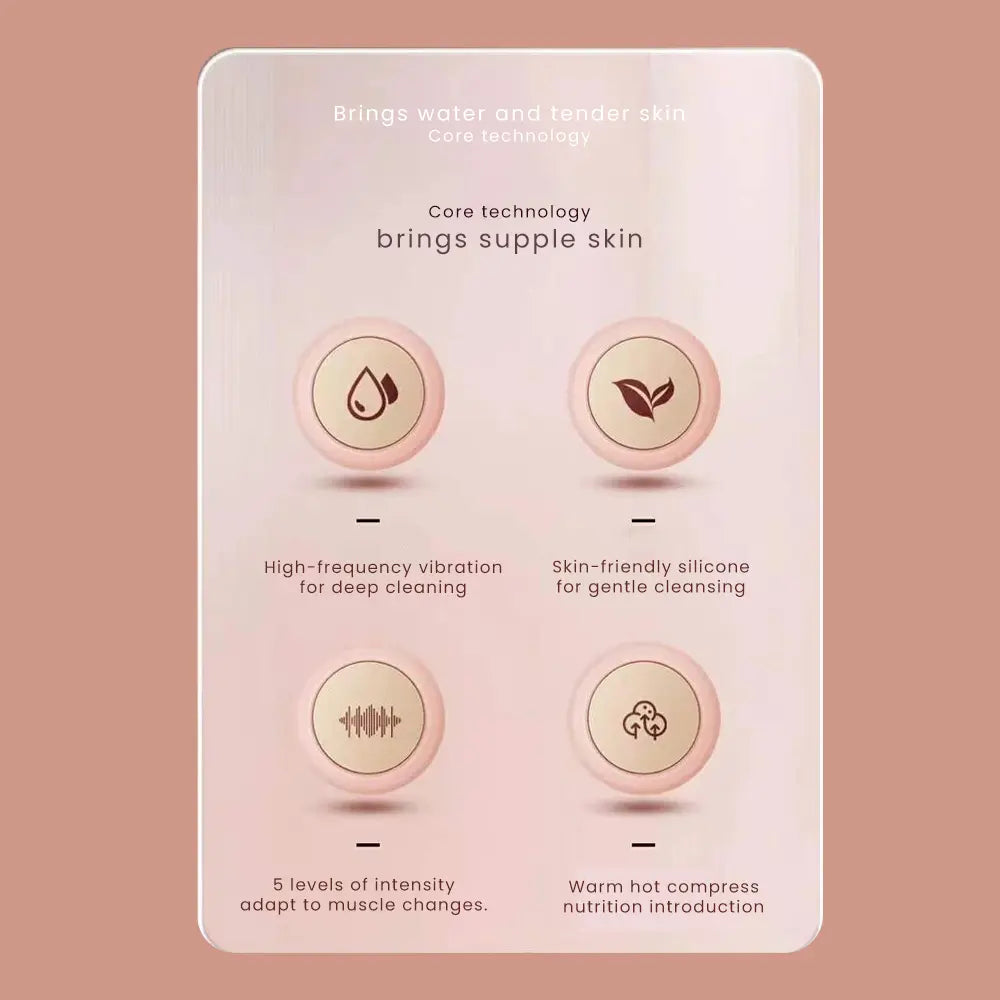 K-Skin 2 in 1 Facial Cleaning Device With 5 Adjustable Gears