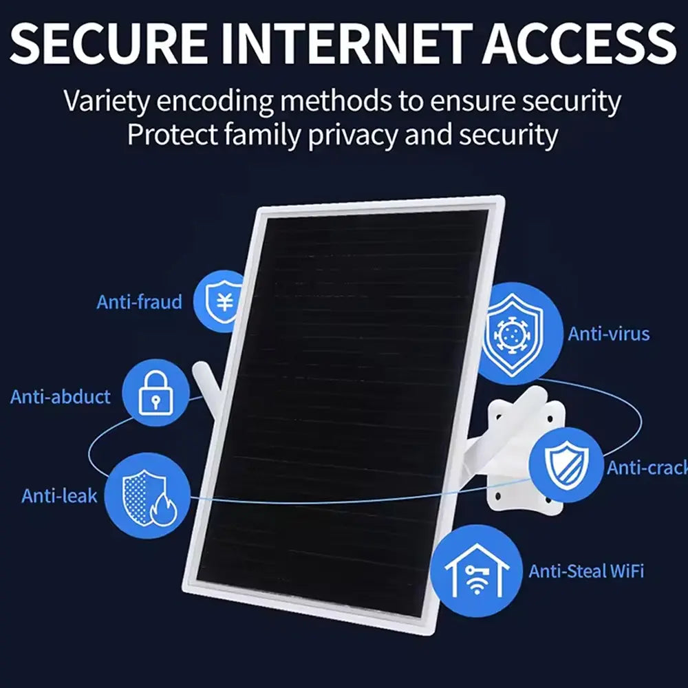 Outdoor IP67 Waterproof Solar Wifi Router 4G LTE WLAN 2.4 GHz Up To 150 Mbps