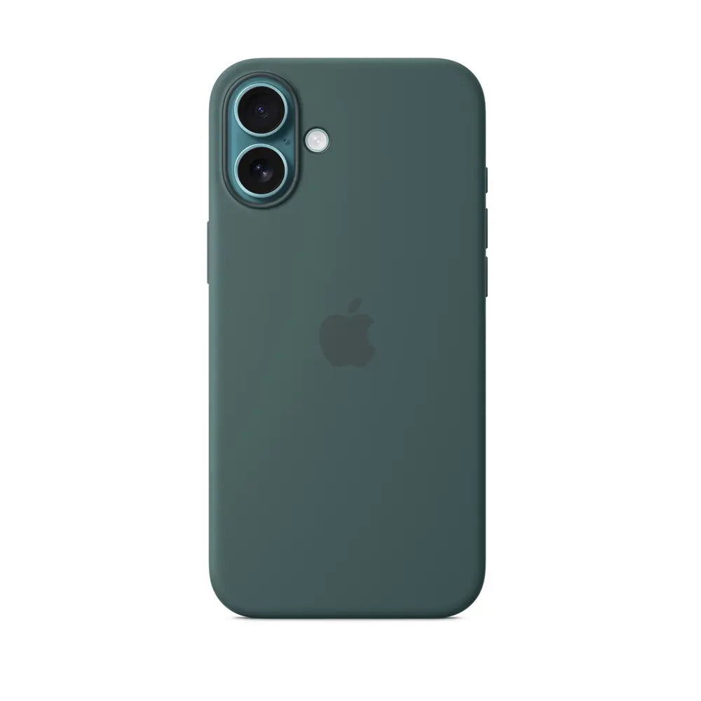 iPhone 16 Plus Silicone Case with MagSafe - Lake Green