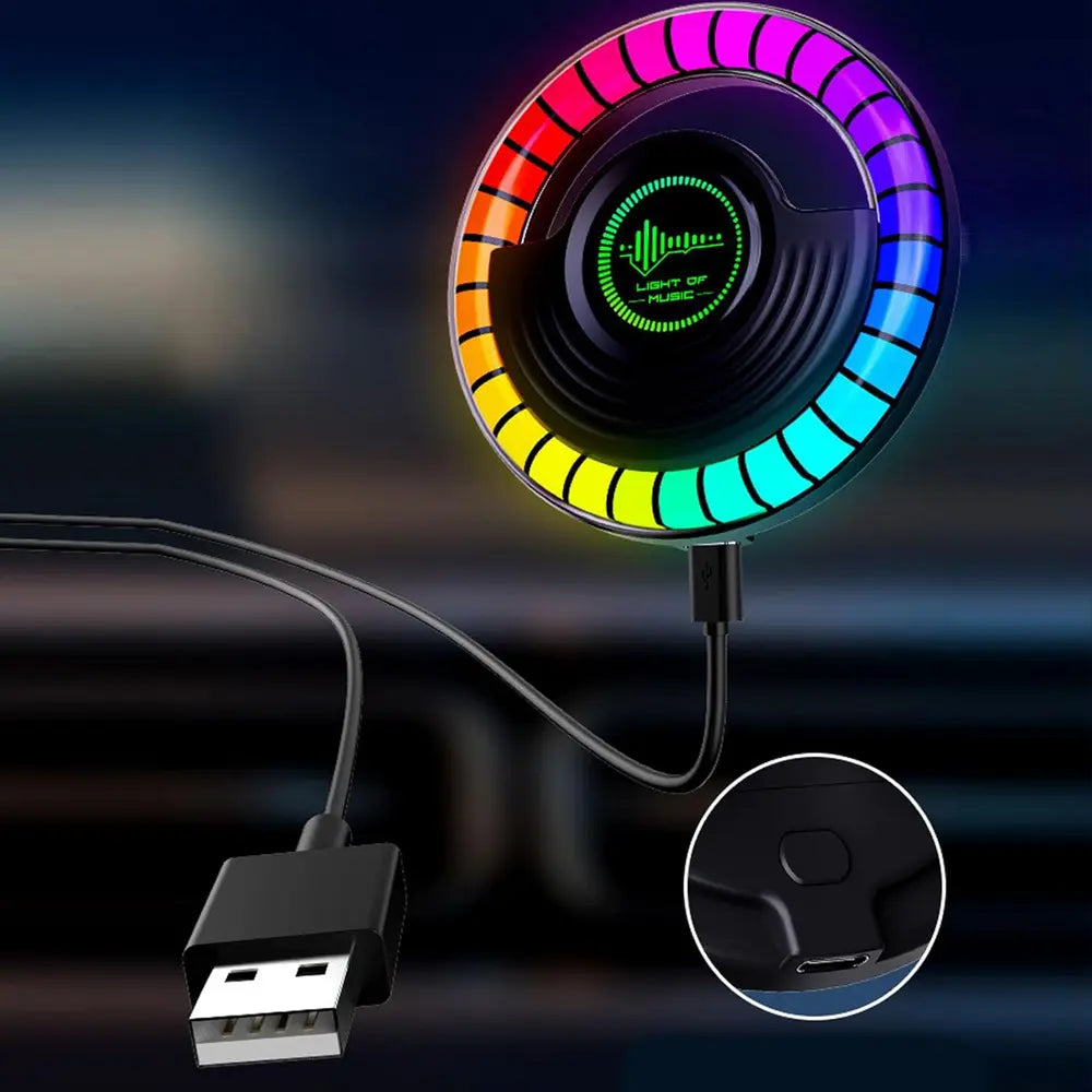 Vehicle Rhythm Fragrance RGB Lamp With Mobile App Control