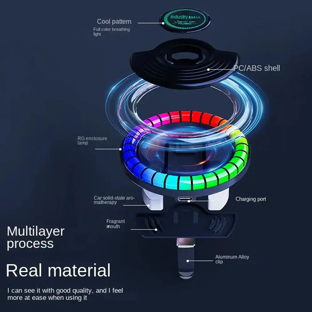 Vehicle Rhythm Fragrance RGB Lamp With Mobile App Control