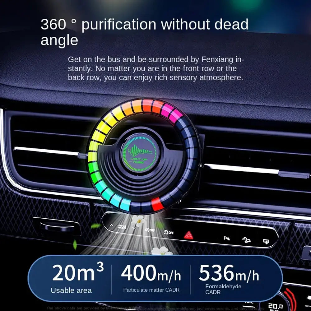 Vehicle Rhythm Fragrance RGB Lamp With Mobile App Control