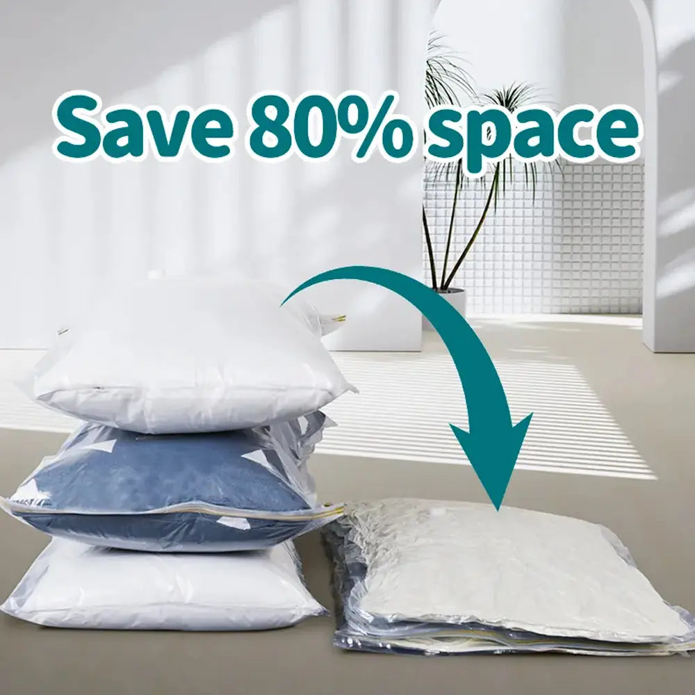 SpaceSaver Vacuum Storage Bags 5-Layer Compression 80% Space Saving SGS Certified