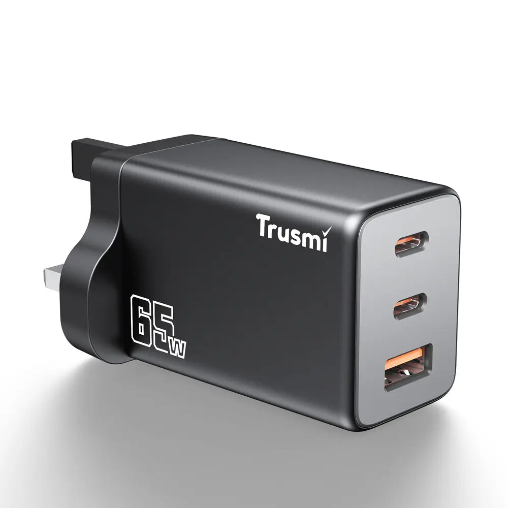 Trusmi GaN PD65W Charger 60W Cable UK Plug