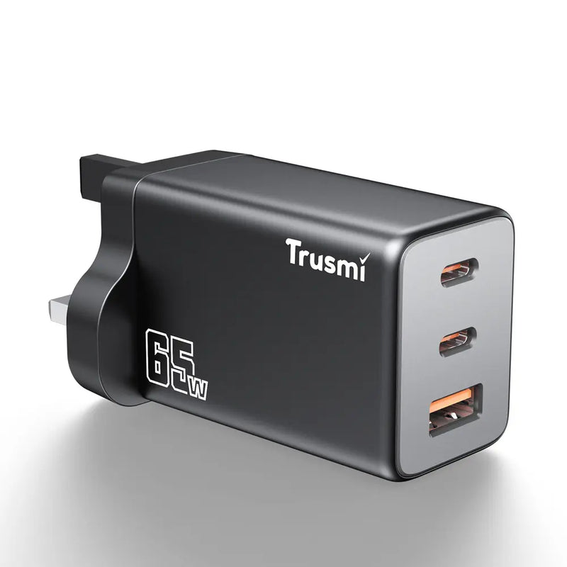 Trusmi GaN PD65W Charger 60W Cable UK Plug