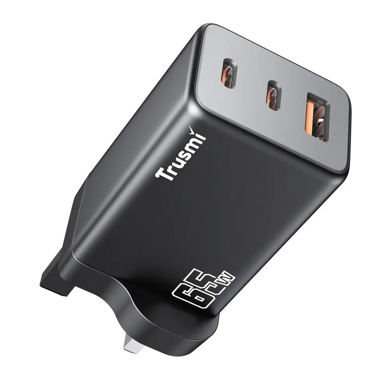 Trusmi GaN PD65W Charger 60W Cable UK Plug