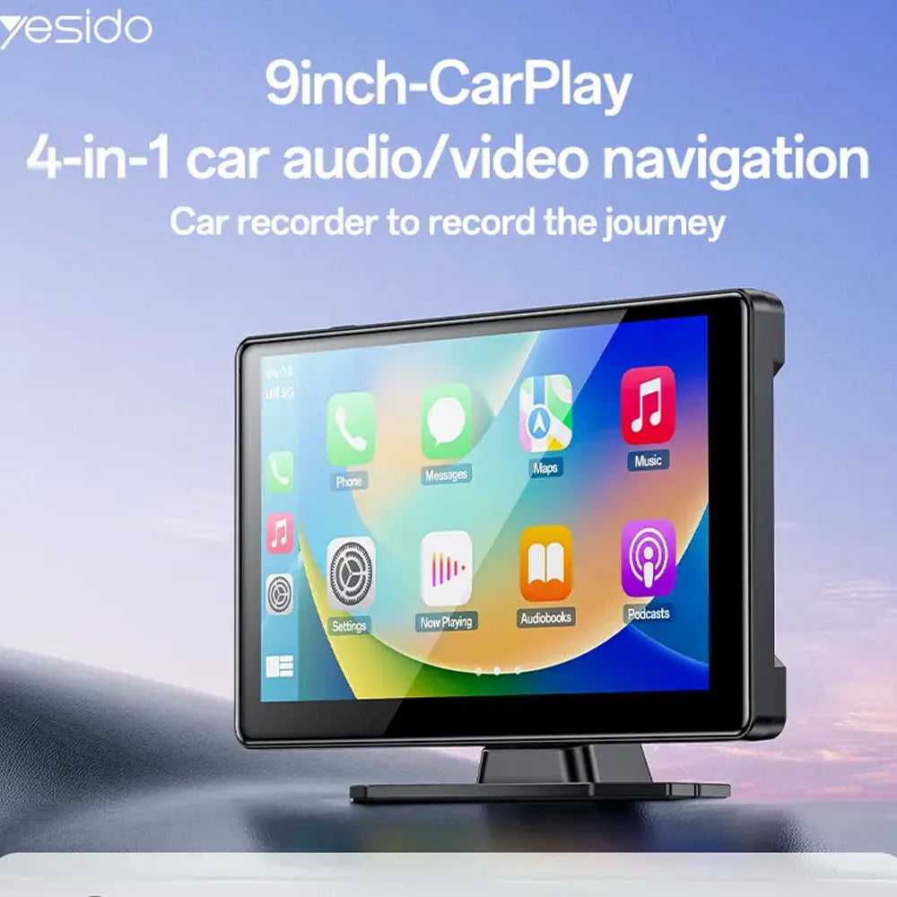 Yesido KM18 Center Console CarPlay 9" Type-C Power Supply Touch Screen