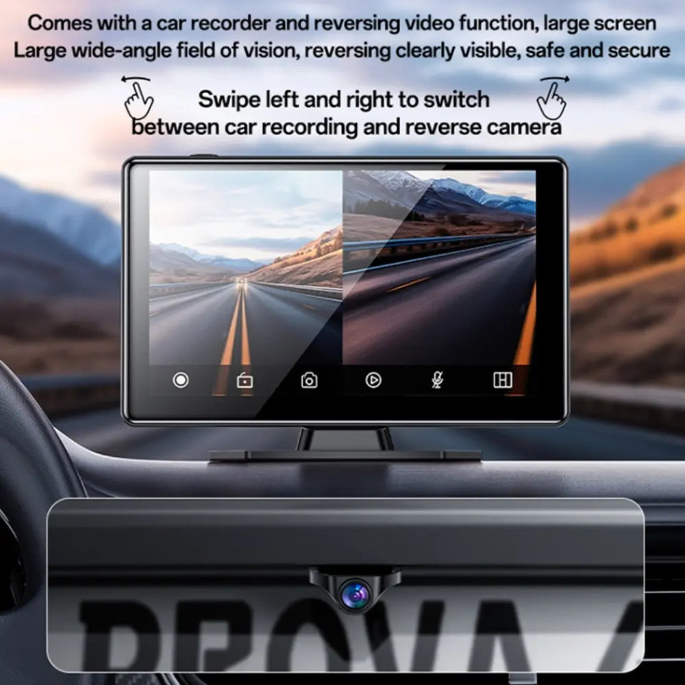 Yesido KM18 Center Console CarPlay 9" Type-C Power Supply Touch Screen