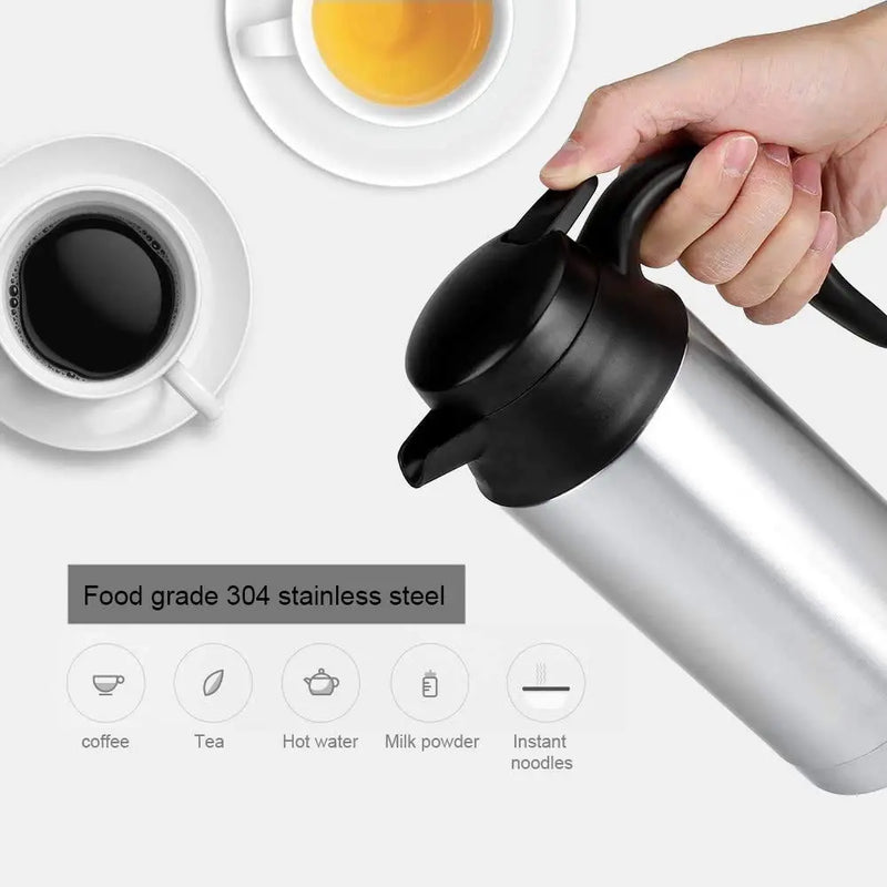 Portable Car Travel Electric Kettle 750ml 12V