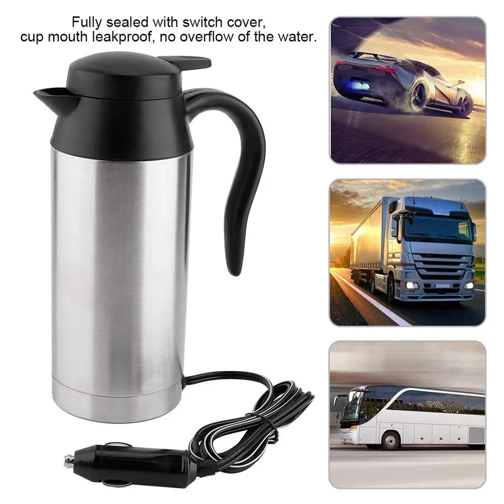 Portable Car Travel Electric Kettle 750ml 12V