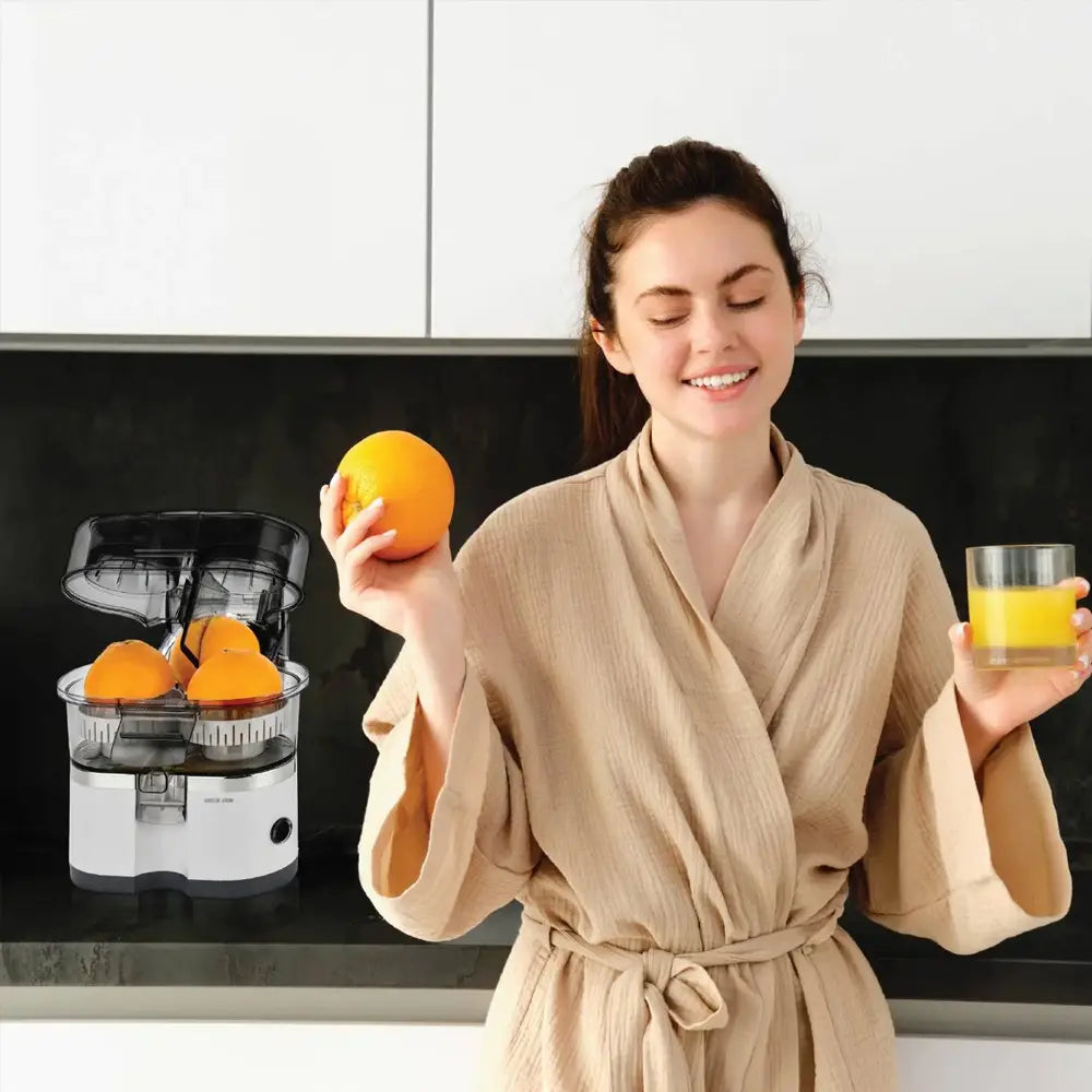 Green Lion Automatic Citrus Juice Maker Corded 100W Motor with On/Off Button 15000 RPM