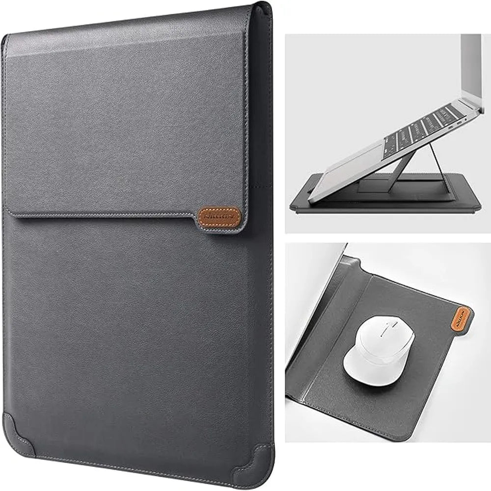 Nillkin 3 in 1 Versatile Laptop Sleeve 14 inch  Compatible with 13"- 14" Laptops – Grey