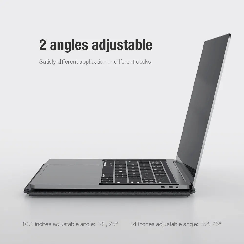 Nillkin 3 in 1 Versatile Laptop Sleeve 14 inch  Compatible with 13"- 14" Laptops – Grey