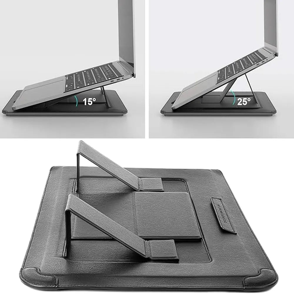 Nillkin 3 in 1 Versatile Laptop Sleeve 14 inch  Compatible with 13"- 14" Laptops – Grey