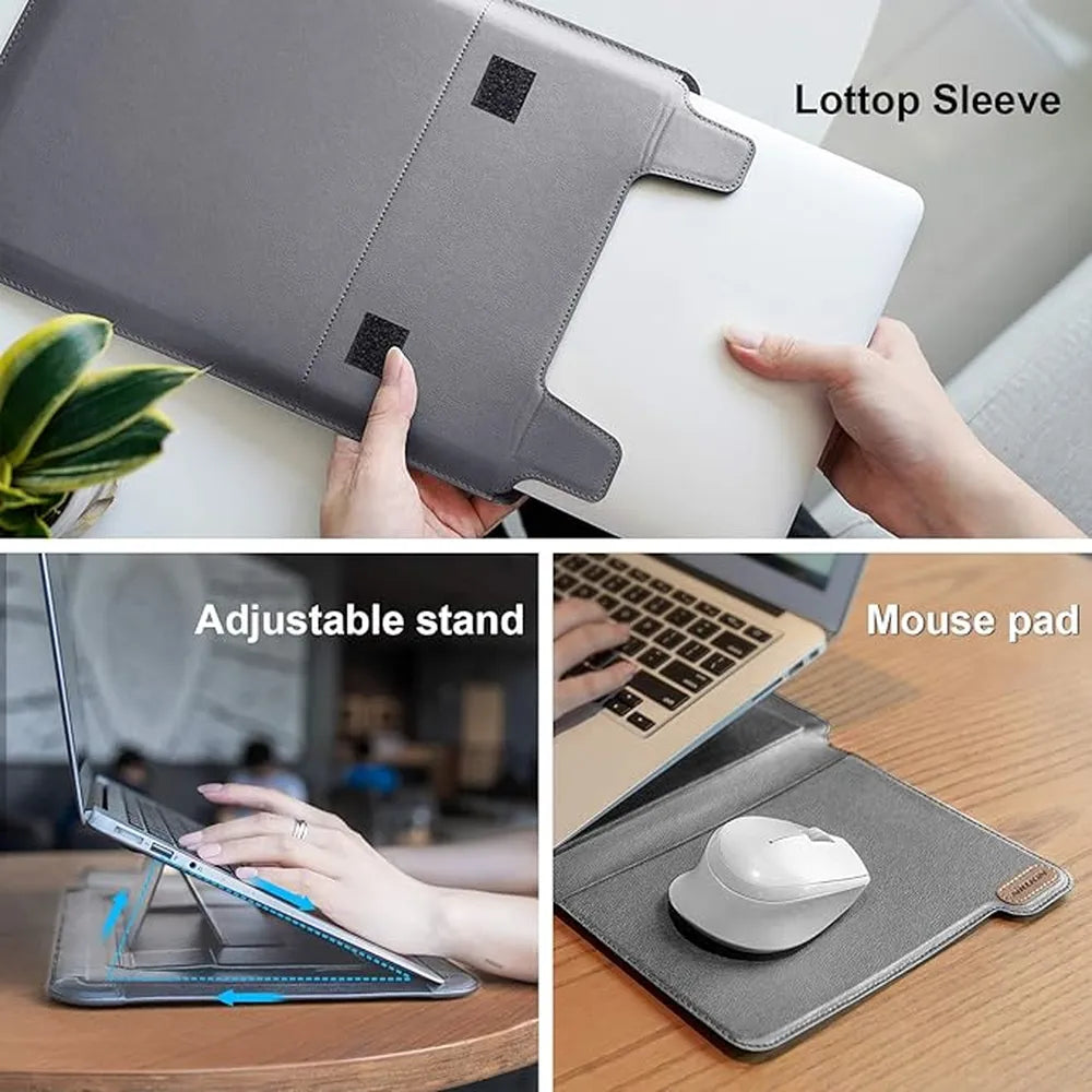 Nillkin 3 in 1 Versatile Laptop Sleeve 14 inch  Compatible with 13"- 14" Laptops – Grey