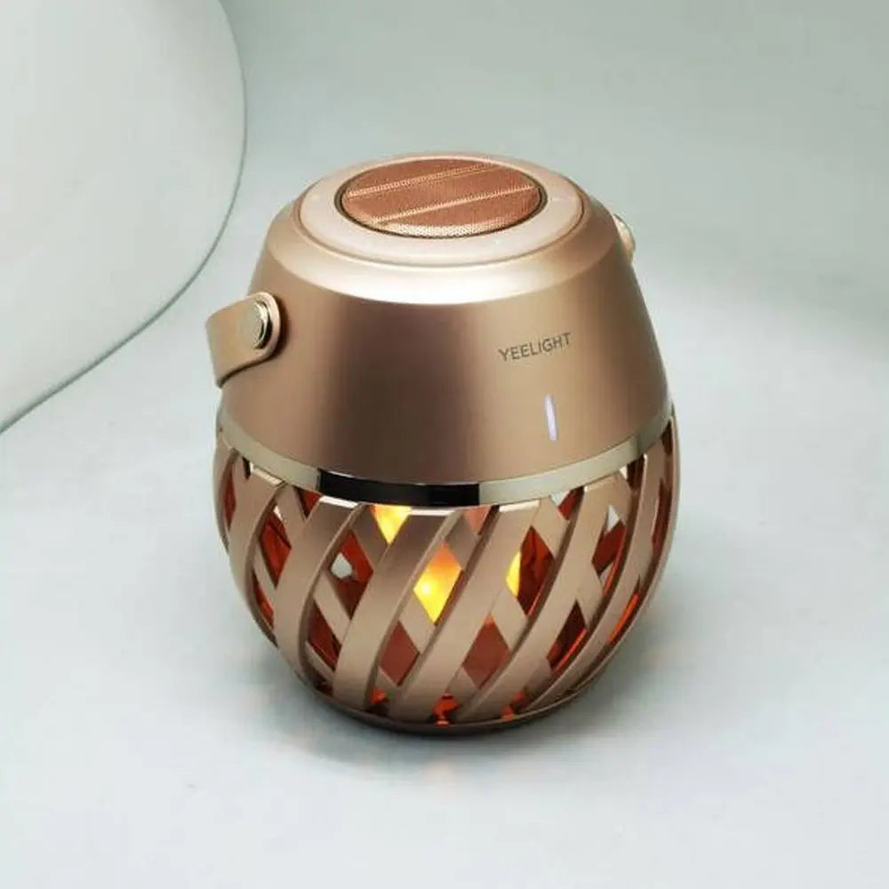 Yeelight 3 in 1 Camping Lamp with Bluetooth Speakers 1800mAh Battery Type-C Rechargeable - Gold