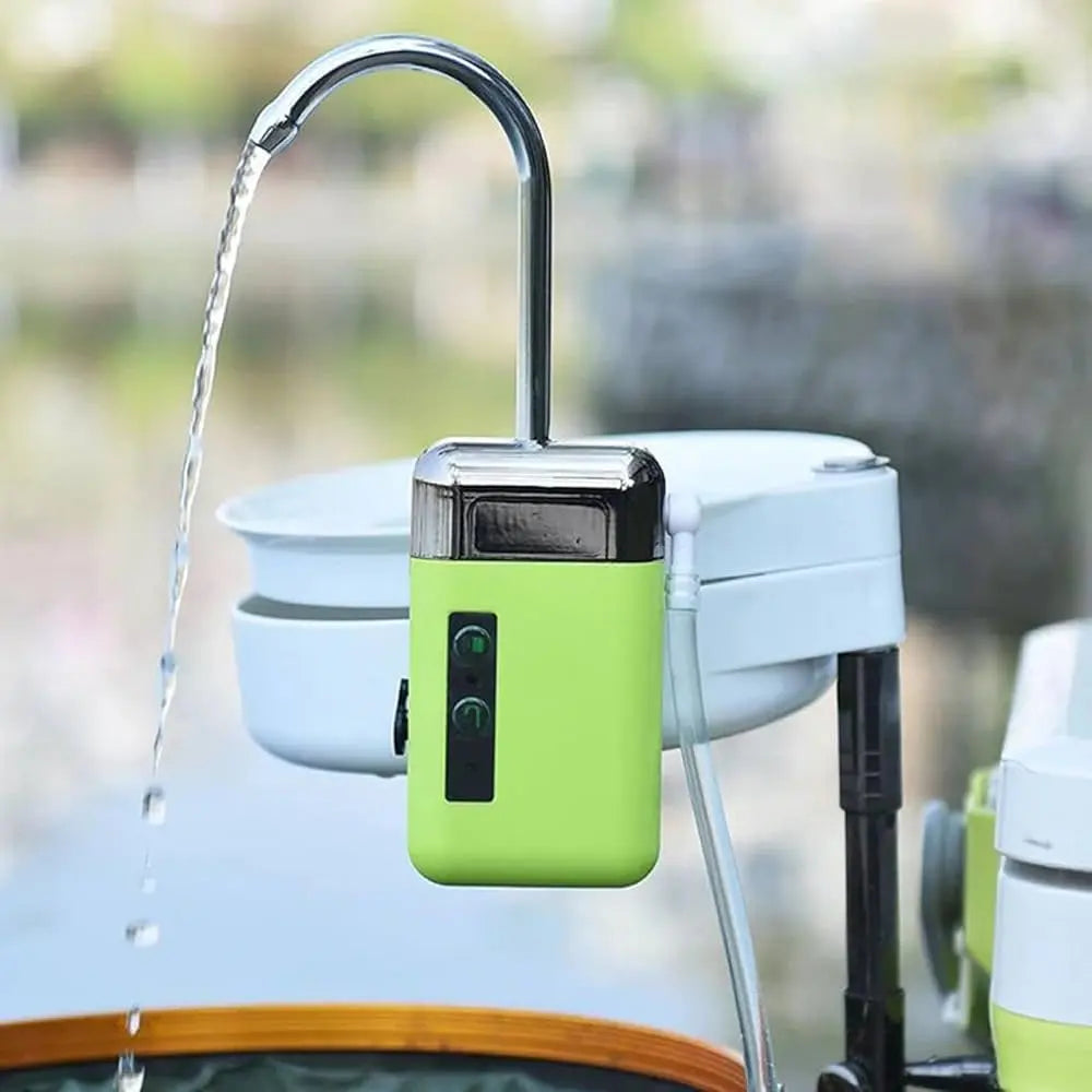 Automatic Outdoor Water Pump with Stand & 3 Pumping Modes 2100mAh Rechargeable Battery