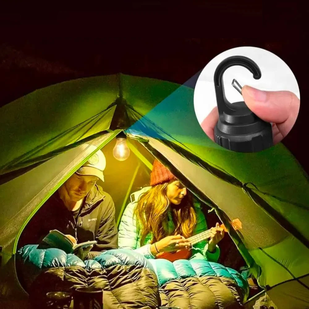 T01 LED Camping Lamp Warm Light 600mAh Type-C Rechargeable (3pcs)