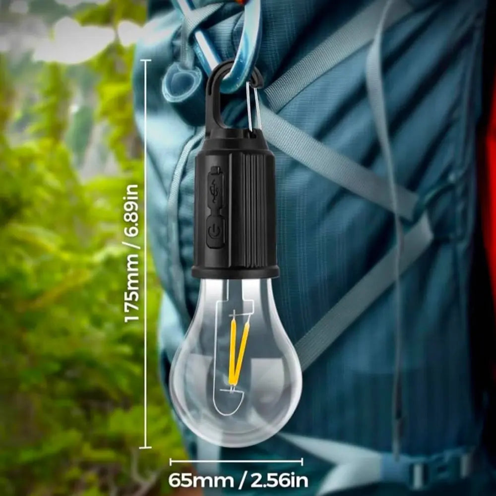 T01 LED Camping Lamp Warm Light 600mAh Type-C Rechargeable (3pcs)