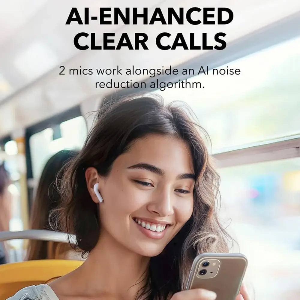 Anker Soundcore K20i Semi-in-Ear Earbuds- White