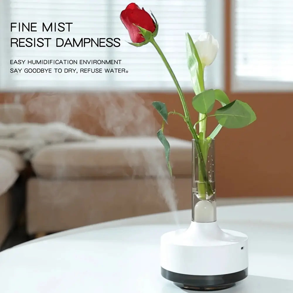 Minimondo Time Vase Humidifier Smart LED Room & Home Fragrance Ultrasonic Humidifier 250ml USB-Powered