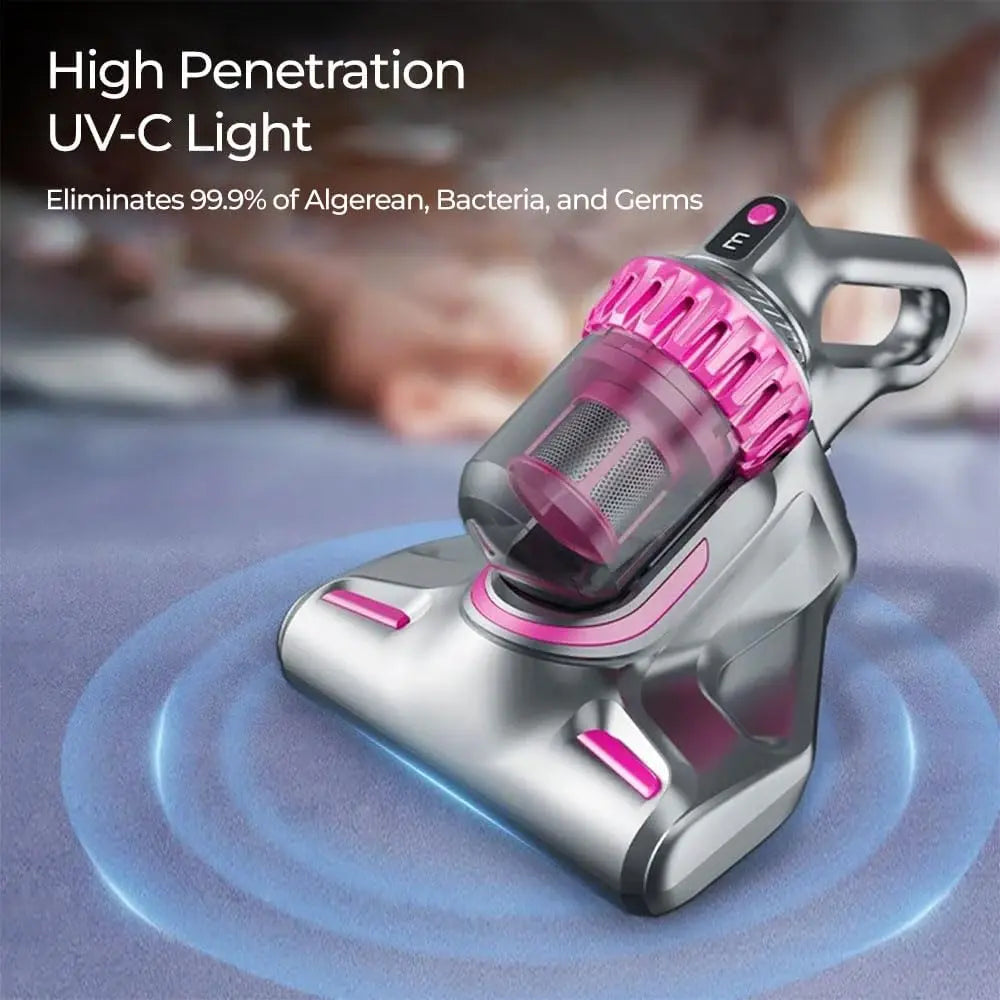 4 in 1 Wireless Mite Removal Vacuum Cleaner 10,000Pa Suction HEPA Filter Rechargeable Battery