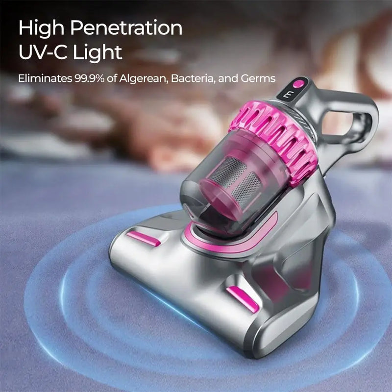 4 in 1 Wireless Mite Removal Vacuum Cleaner 10,000Pa Suction HEPA Filter Rechargeable Battery