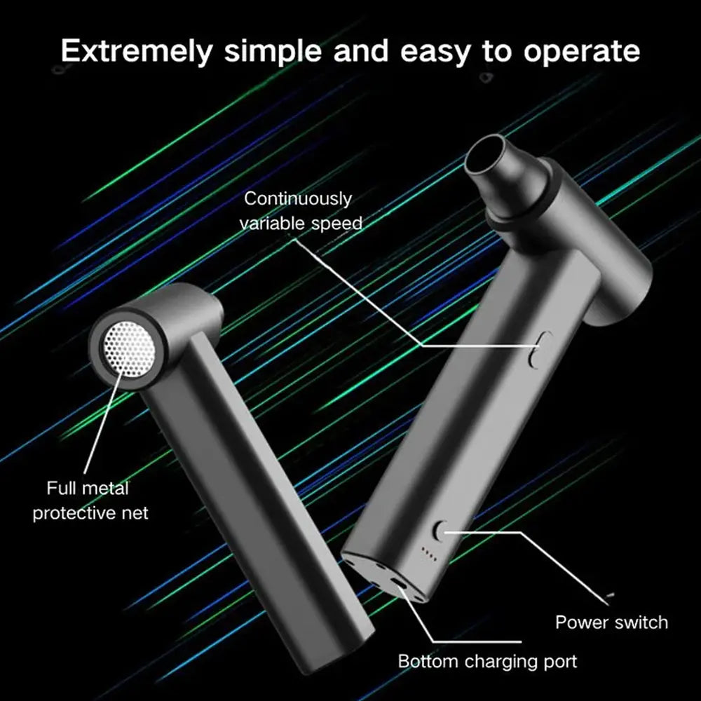 Portable Turbo Air Dust Blower Type-C Rechargeable