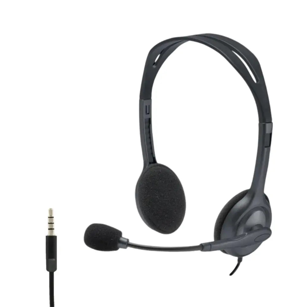 Logitech H111 Stereo Headset -Black