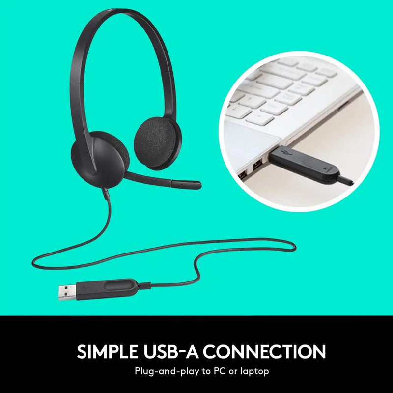 Logitech H340 USB Computer Headset