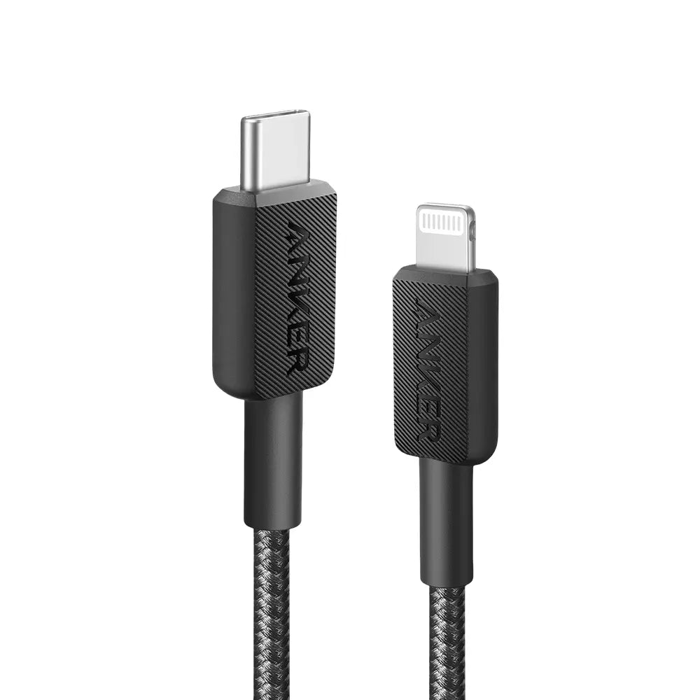 Anker 322 USB-C to Lightning Cable Braided 6ft (1.8M) – Black