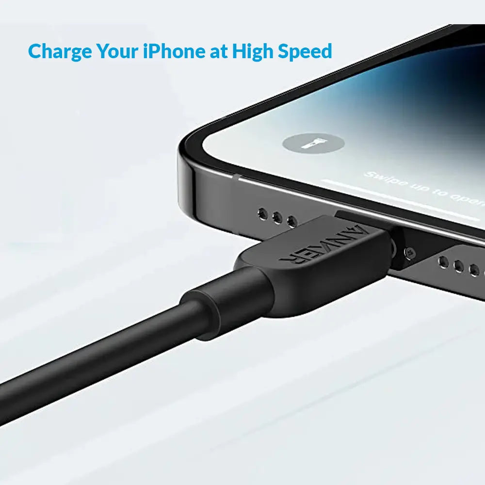 Anker 322 USB-C to Lightning Cable Braided 6ft (1.8M) – Black