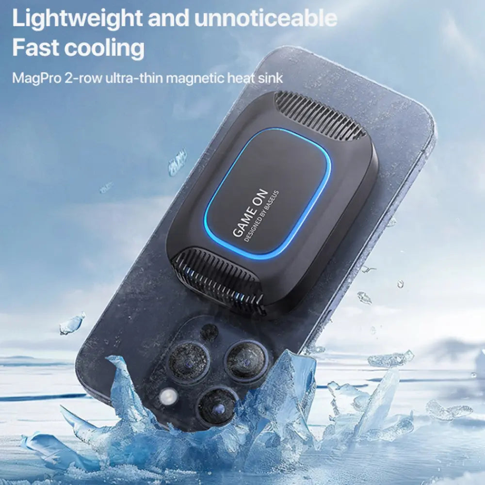 Baseus MagPro II Series Ultra-Thin Magnetic Phone Cooler with Wireless Charger Edition - Black