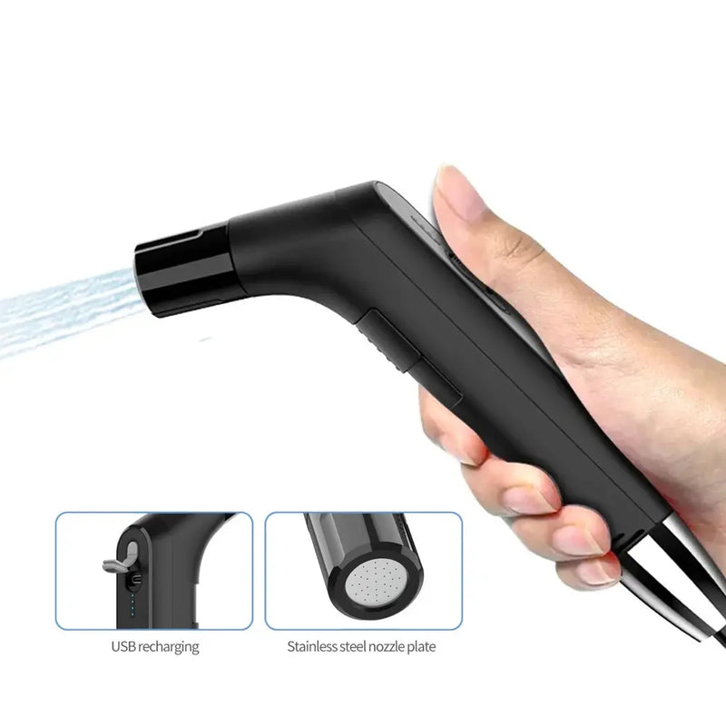 Integrated Compact Bidet Sprayer 800mAh Type-C Rechargeable